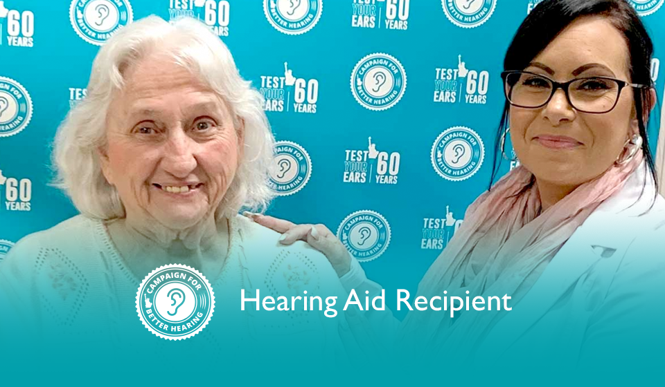 Beverly Prather receives the gift of hearing through the Campaign for Better Hearing's Give Back Program