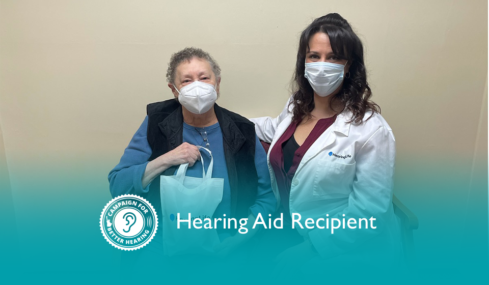 Carol Robar receives the gift of hearing through the Campaign for Better Hearing's Give Back Program