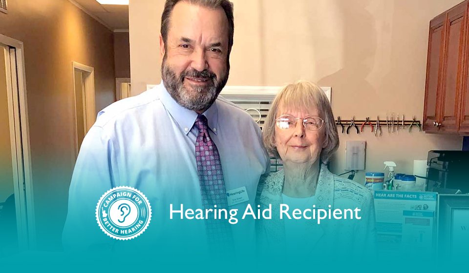 Dorothea Baylor receives the gift of hearing through the Campaign for Better Hearing's Give Back Program