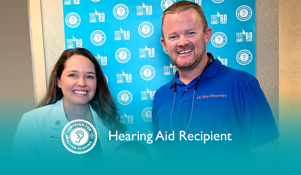 Gerald Craft receives the gift of hearing through the Campaign for Better Hearing's Give Back Program