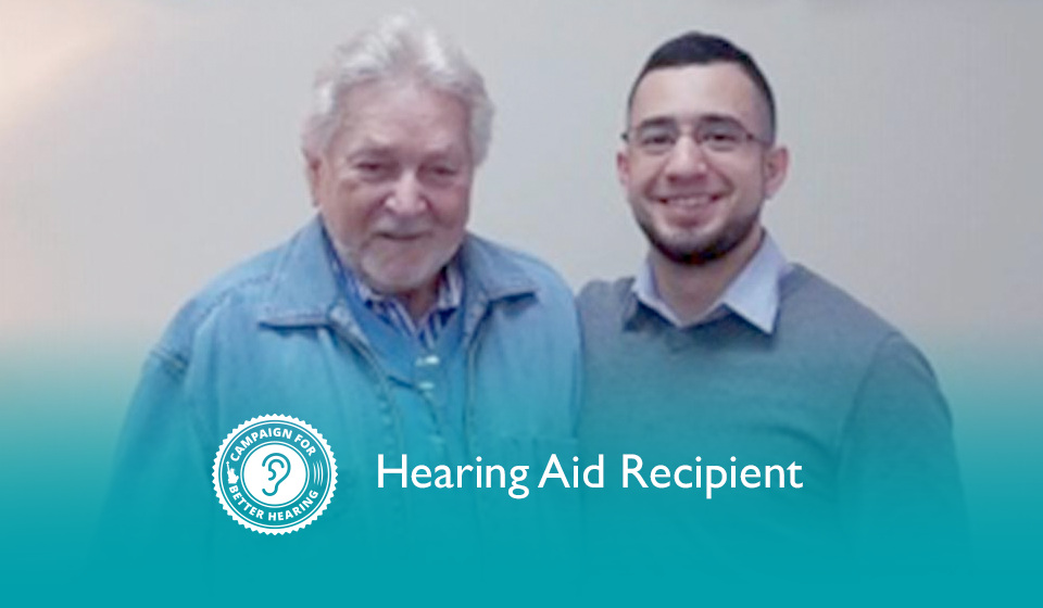 Jimmy Wells receives the gift of hearing through the Campaign for Better Hearing's Give Back Program