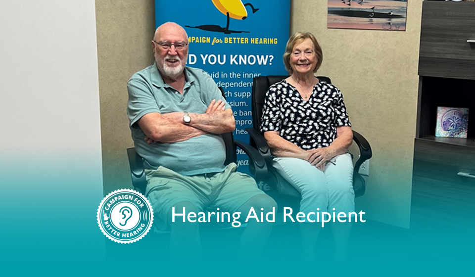 John Gibb receives the gift of hearing through the Campaign for Better Hearing's Give Back Program