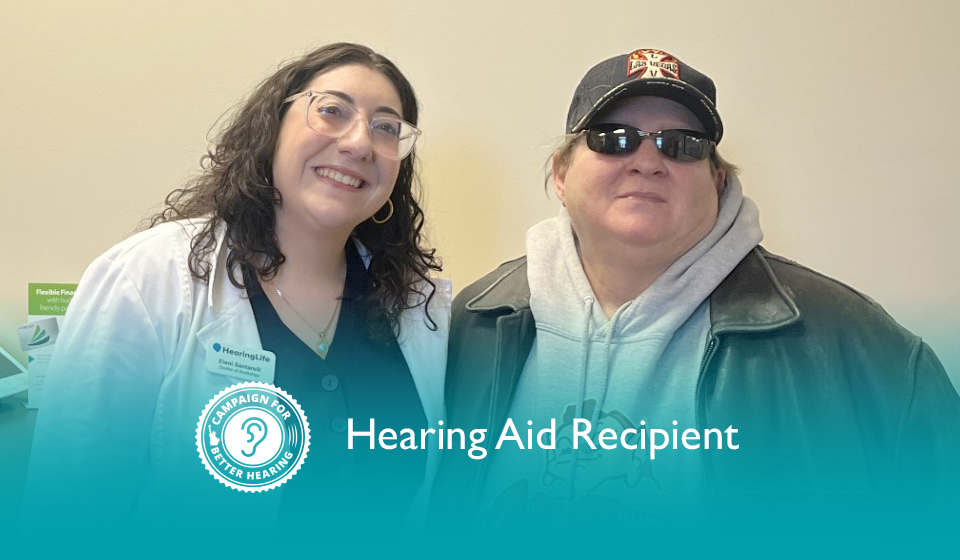Kim Lakso receives the gift of hearing through the Campaign for Better Hearing's Give Back Program