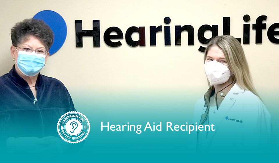 Marilyn Page receives the gift of hearing through the Campaign for Better Hearing's Give Back Program