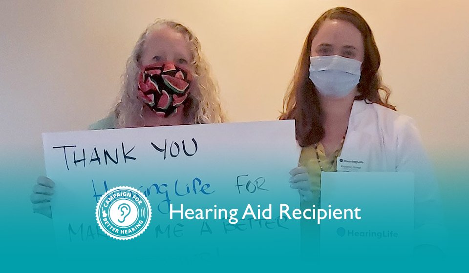 Mellody Kaiser receives the gift of hearing through the Campaign for Better Hearing's Give Back Program