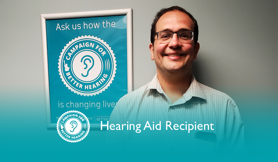 Patrick Hart receives the gift of hearing through the Campaign for Better Hearing's Give Back Program