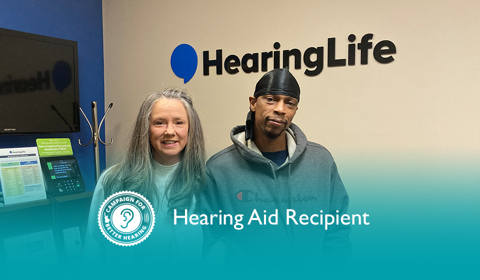 Erik Parker receives the gift of hearing through the Campaign for Better Hearing's Give Back Program.
