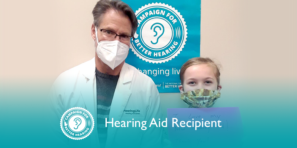 Alexandra R. receives the gift of hearing through the Campaign for Better Hearing's Give Back Program