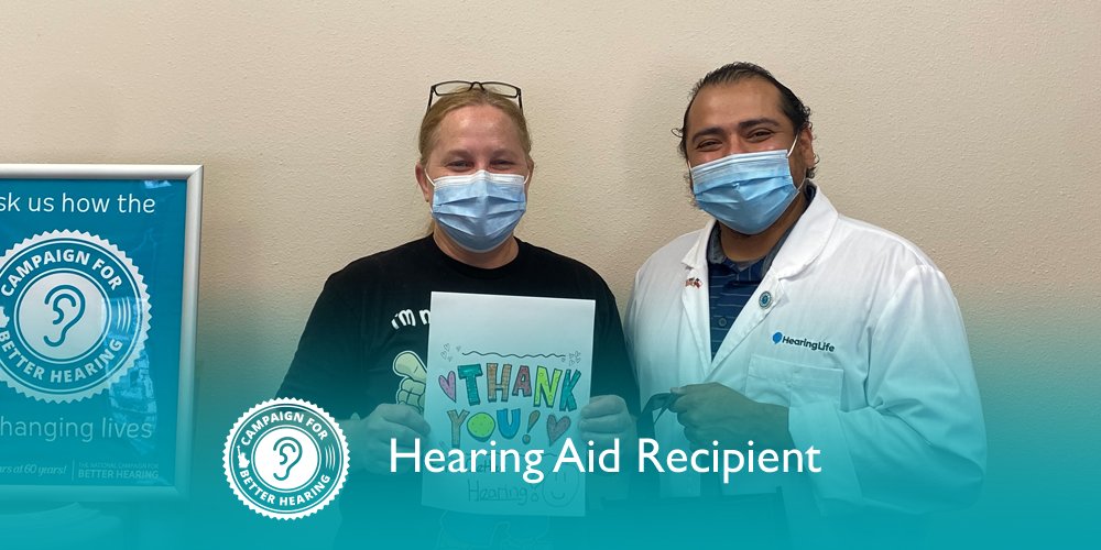 Carol Hannah receives the gift of hearing through the Campaign for Better Hearing's Give Back Program
