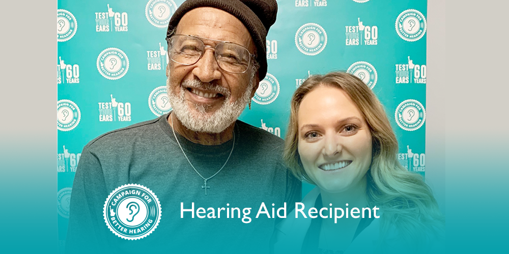 Charles Feiler receives the gift of hearing through the Campaign for Better Hearing's Give Back Program
