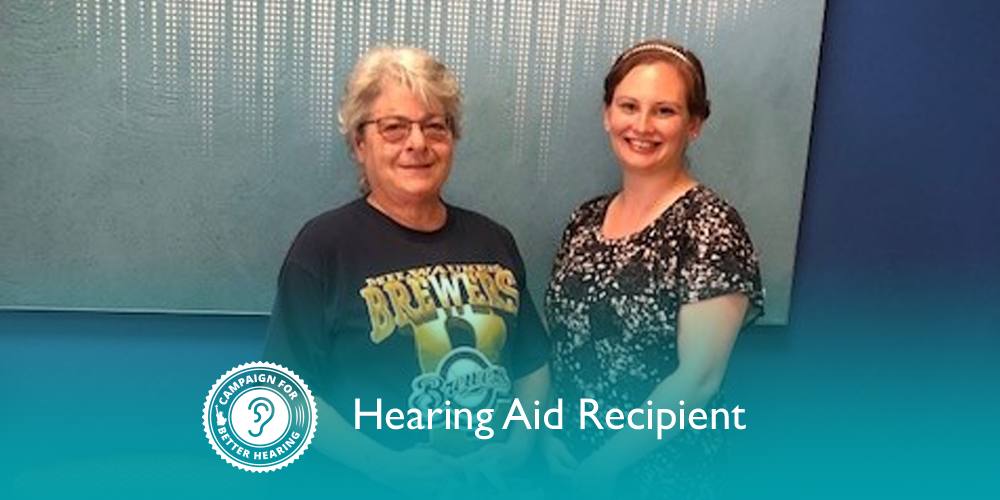 Cynthia Wolf receives the gift of hearing through the Campaign for Better Hearing's Give Back Program