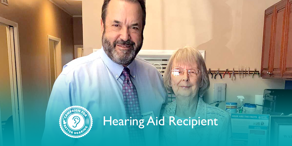 Dorothea Baylor receives the gift of hearing through the Campaign for Better Hearing's Give Back Program