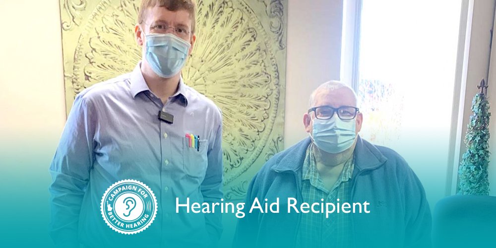 Edward Stanley receives the gift of hearing through the Campaign for Better Hearing's Give Back Program