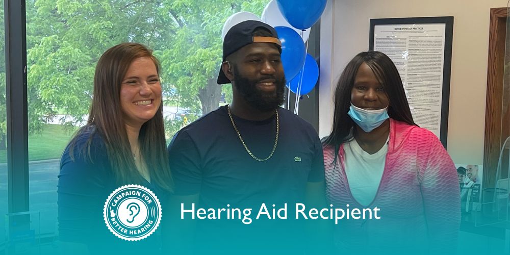 Germaine McKinney receives the gift of hearing through the Campaign for Better Hearing's Give Back Program