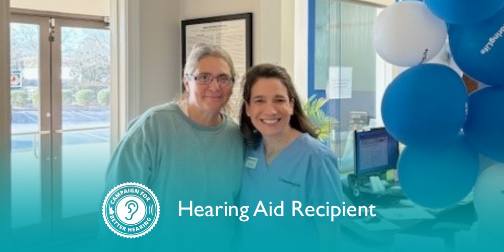 Kimberly Liscomb receives the gift of hearing through the Campaign for Better Hearing's Give Back Program.