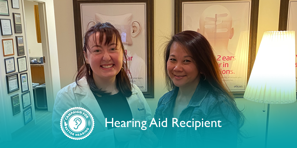 Maria Sauter receives the gift of hearing through the Campaign for Better Hearing's Give Back Program