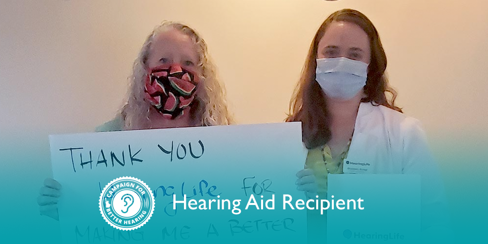 Mellody Kaiser receives the gift of hearing through the Campaign for Better Hearing's Give Back Program