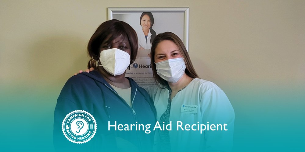 Michelle Graves receives the gift of hearing through the Campaign for Better Hearing's Give Back Program
