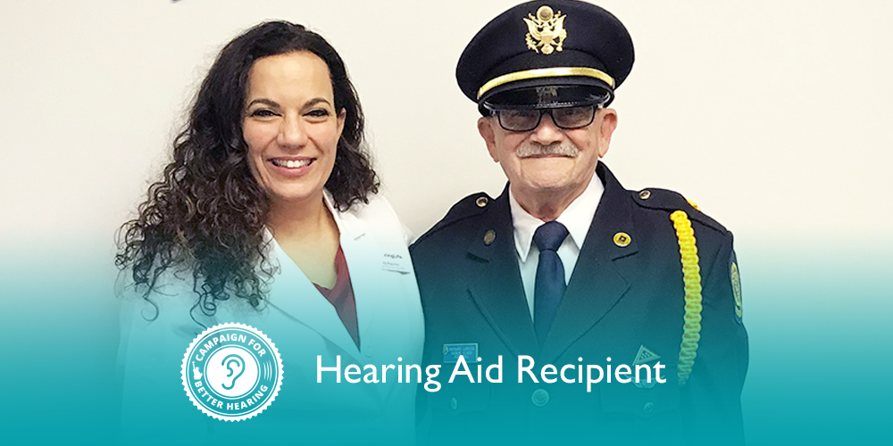 Richard LoDuca receives the gift of hearing through the Campaign for Better Hearing's Give Back Program