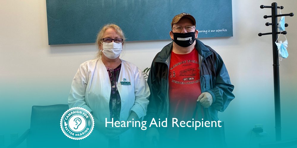 Rodney Teed receives the gift of hearing through the Campaign for Better Hearing's Give Back Program.