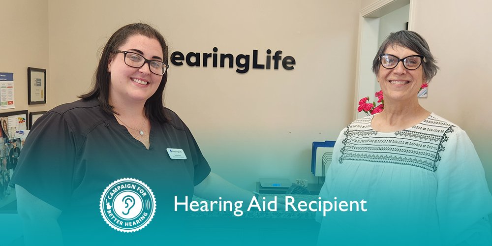 Suzanne Sprague receives the gift of hearing through the Campaign for Better Hearing's Give Back Program