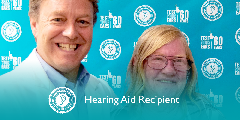 Tammy Hoesch receives the gift of hearing through the Campaign for Better Hearing's Give Back Program