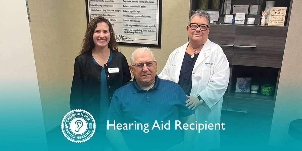 Bill Stankowski receives the gift of hearing through the Campaign for Better Hearing's Give Back Program.