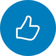Image show icon of a thumbs up