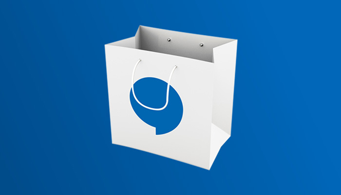 Image show icon of a shopping bag