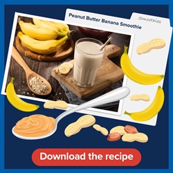 Peanut Butter Banana Smoothie Recipe - Download the pdf