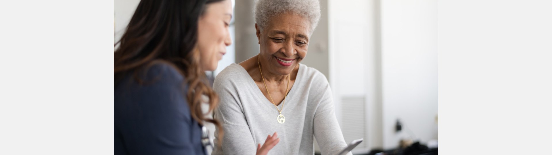 Person having audiogram explained