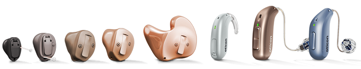 A variety of hearing aid types and styles at HearingLife