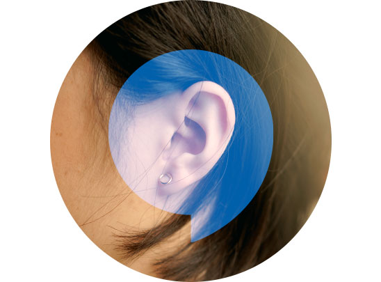 HearingLife logo over an ear