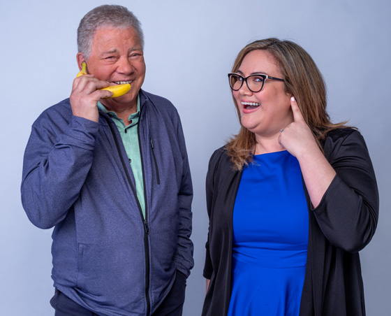 William Shatner and Dr. Stephani Rose are going bananas!