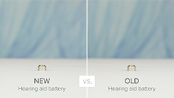 Image show How to test old vs. new hearing aid batteries