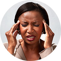 Image show woman having symtoms of tinnitus