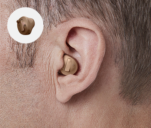 In-the-ear half shell hearing aid