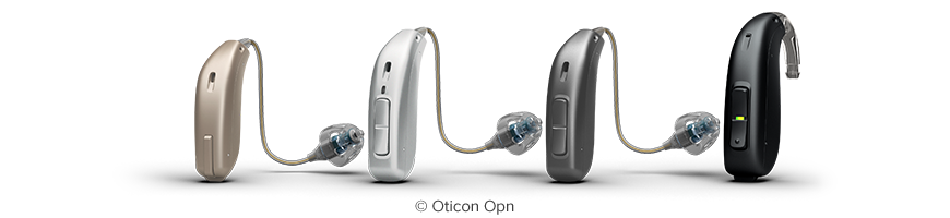 Image de différents appareils auditifs contour d’oreille